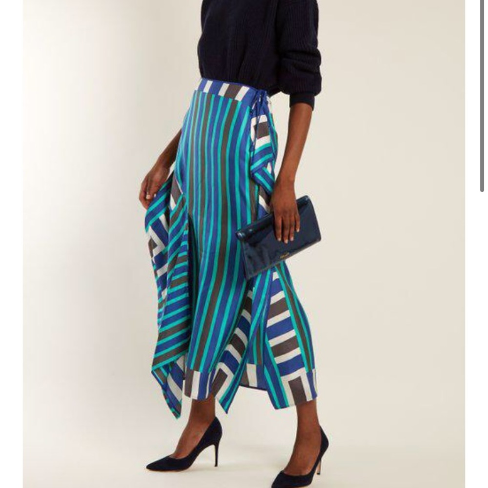 DVF Saxon Silk Maxi Skirt